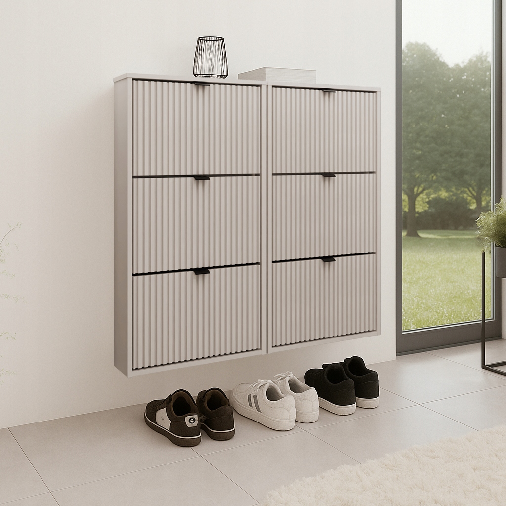 Botník Velaro Mini X2 kašmírová s rýhovanými předními částmi