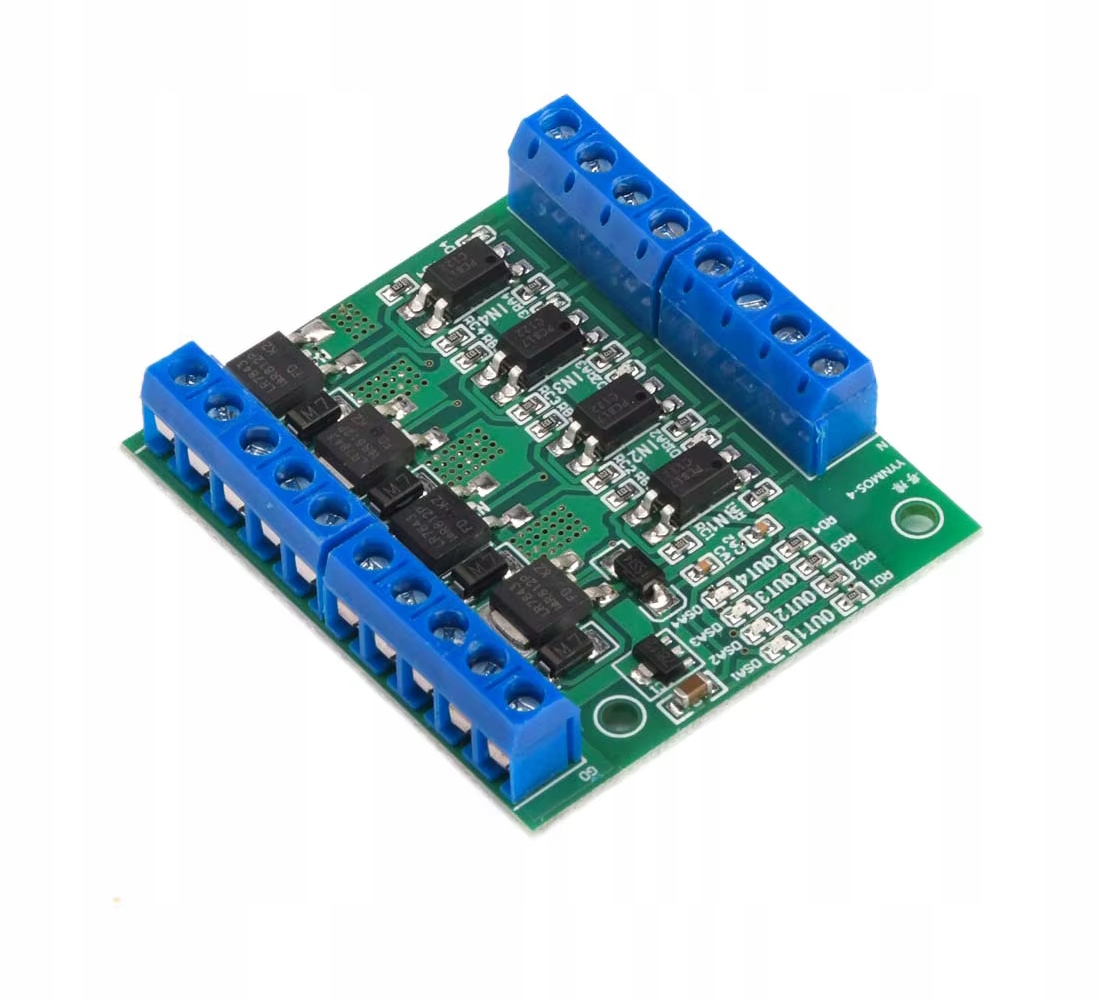 Moduł poczwórnego tranzystora Mosfet LR7843 z optoizolacją (pwm/switch)