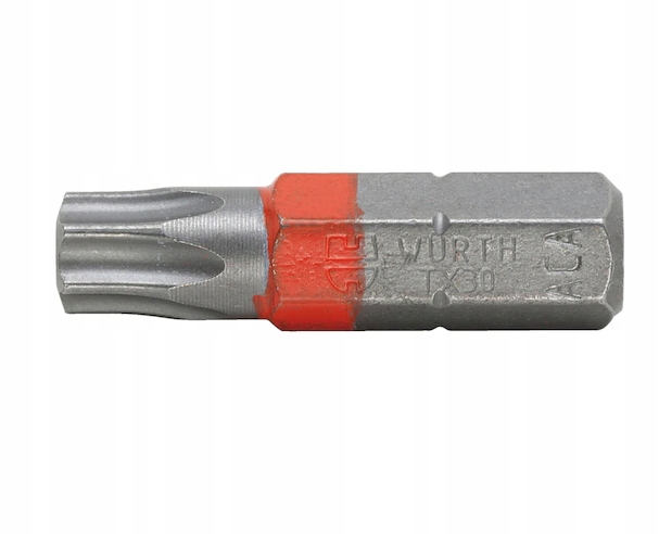 WURTH Bit TX30 C 6.3 (1/4) 25MM czerwony 10szt.