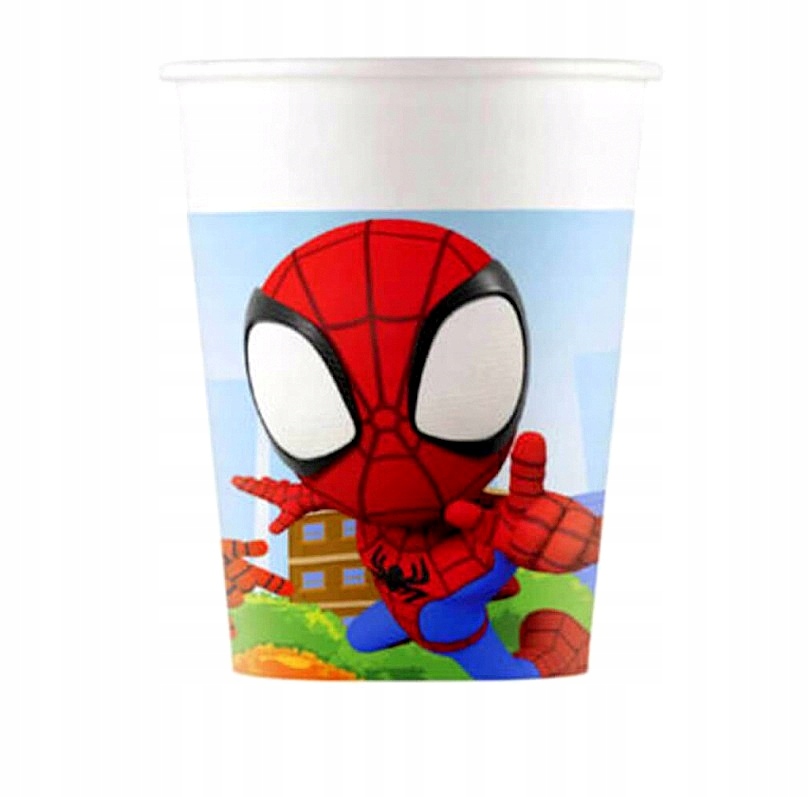Kubeczki Papierowe Spidey Spiderman 200 ml-8 sztuk