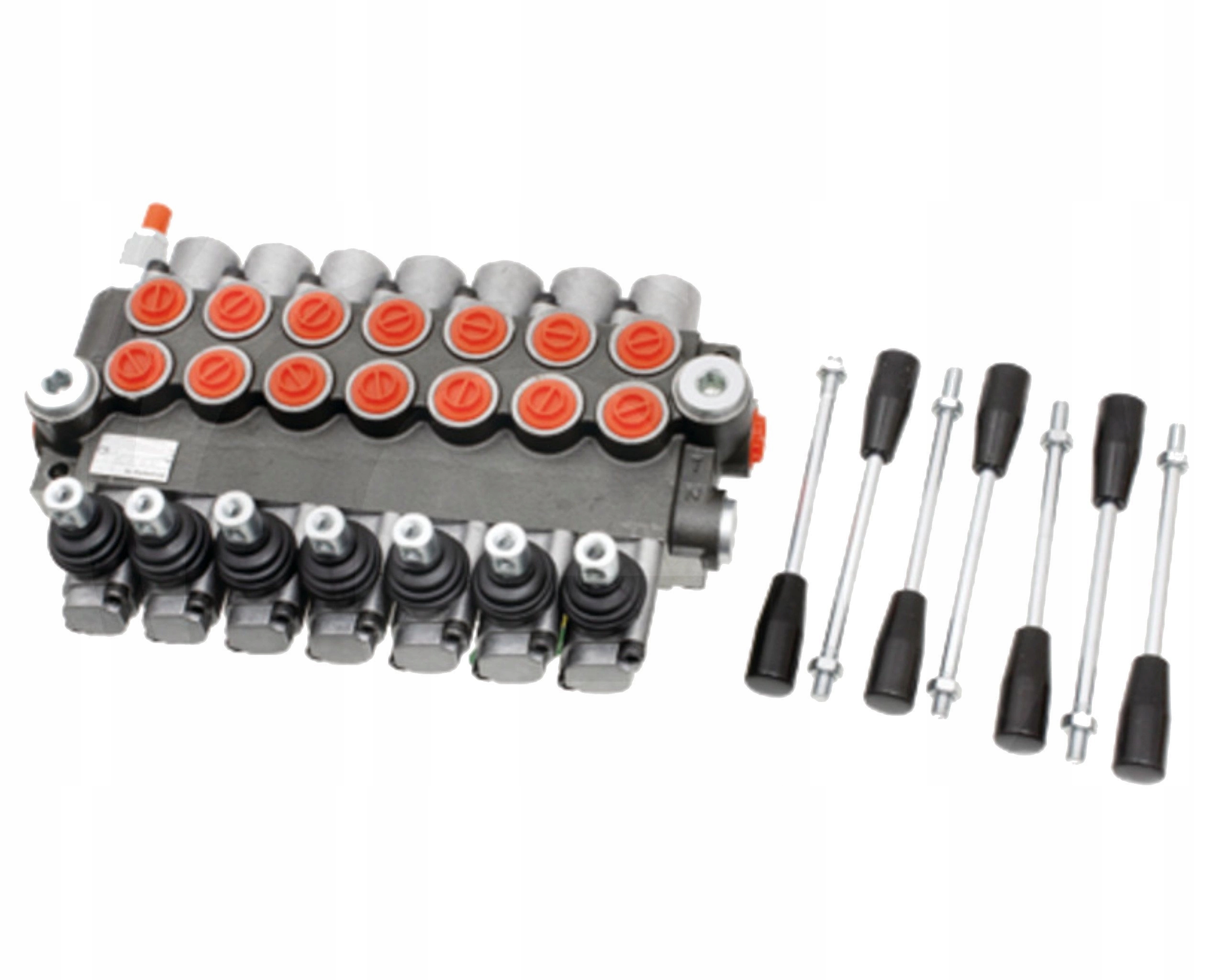 Hydraulický rozdělovač 7 sekcí 40L Granit