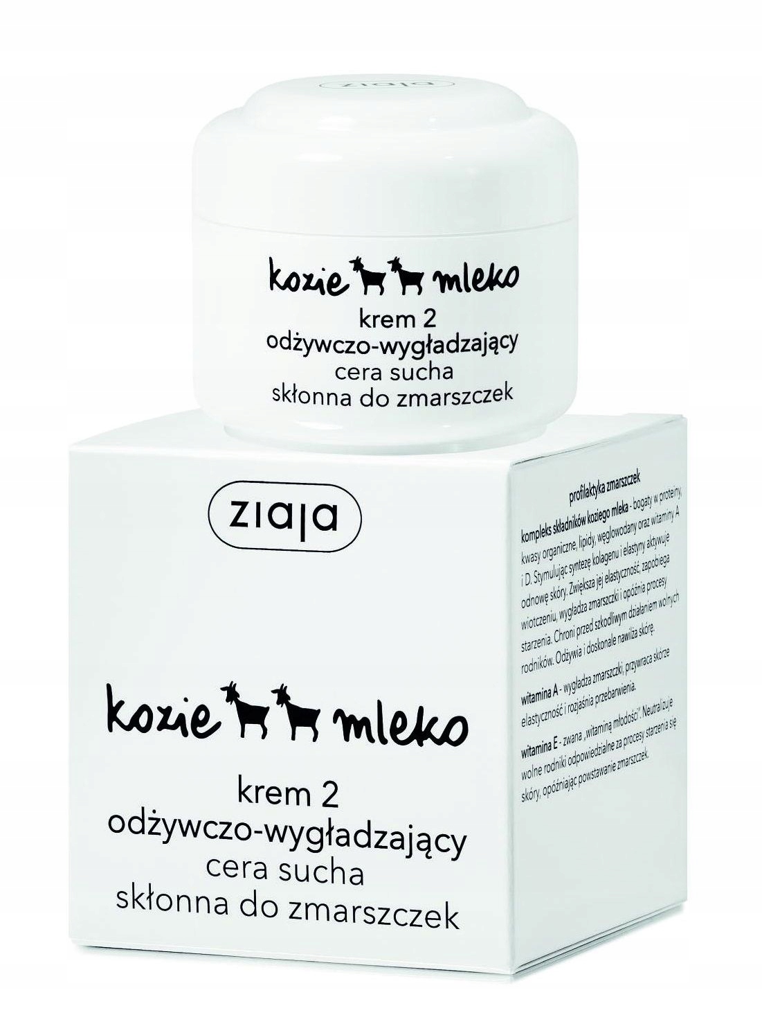 

Krem 2 odżywianie wygładzanie kozie mleko Ziaja