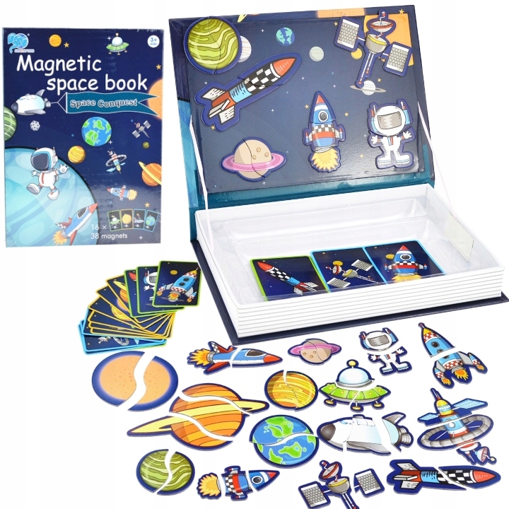 UKŁADANKA TABLICA MAGNETYCZNA PUZZLE KOSMOS 38el