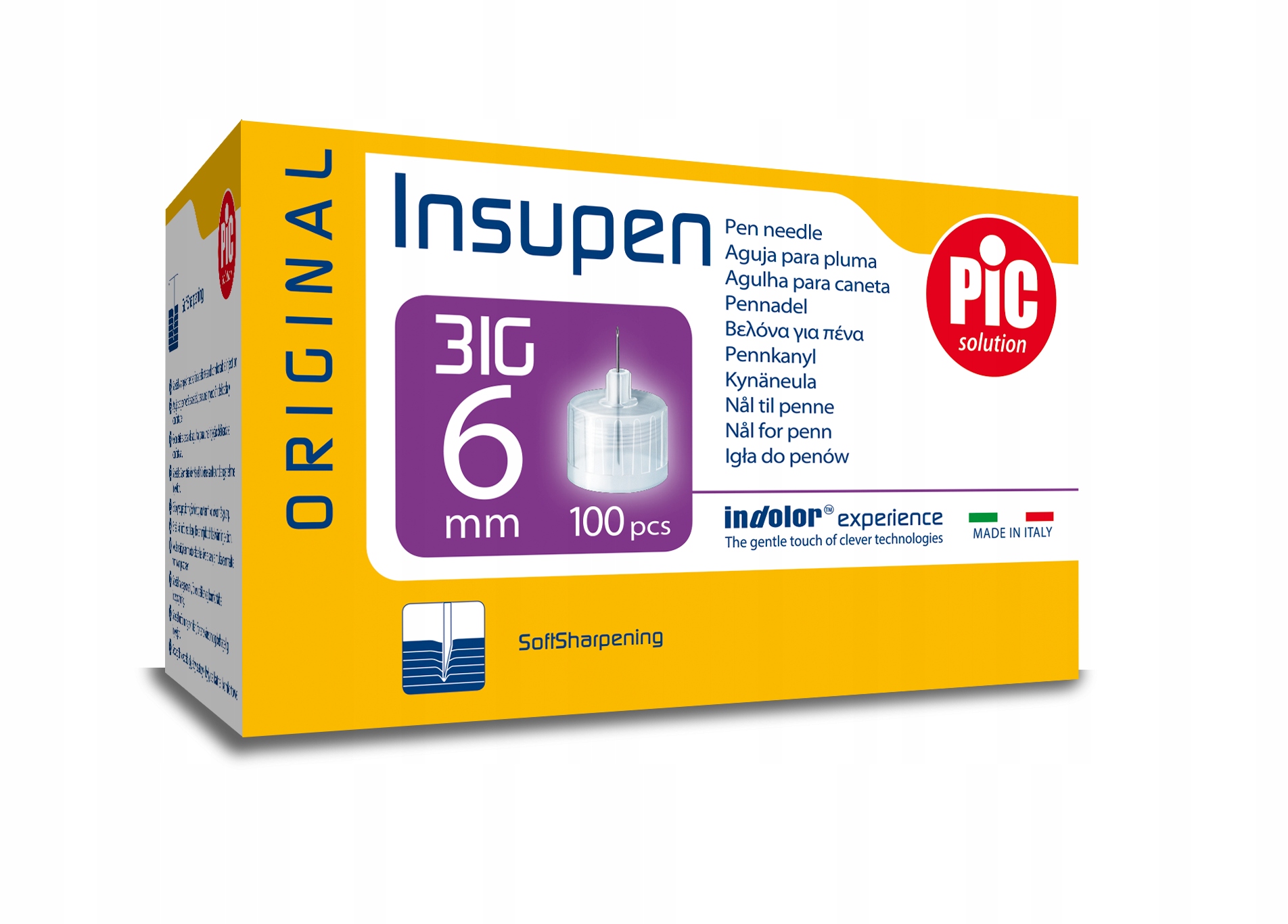 

Igły do penów Insupen 31G 6mm 100 szt.