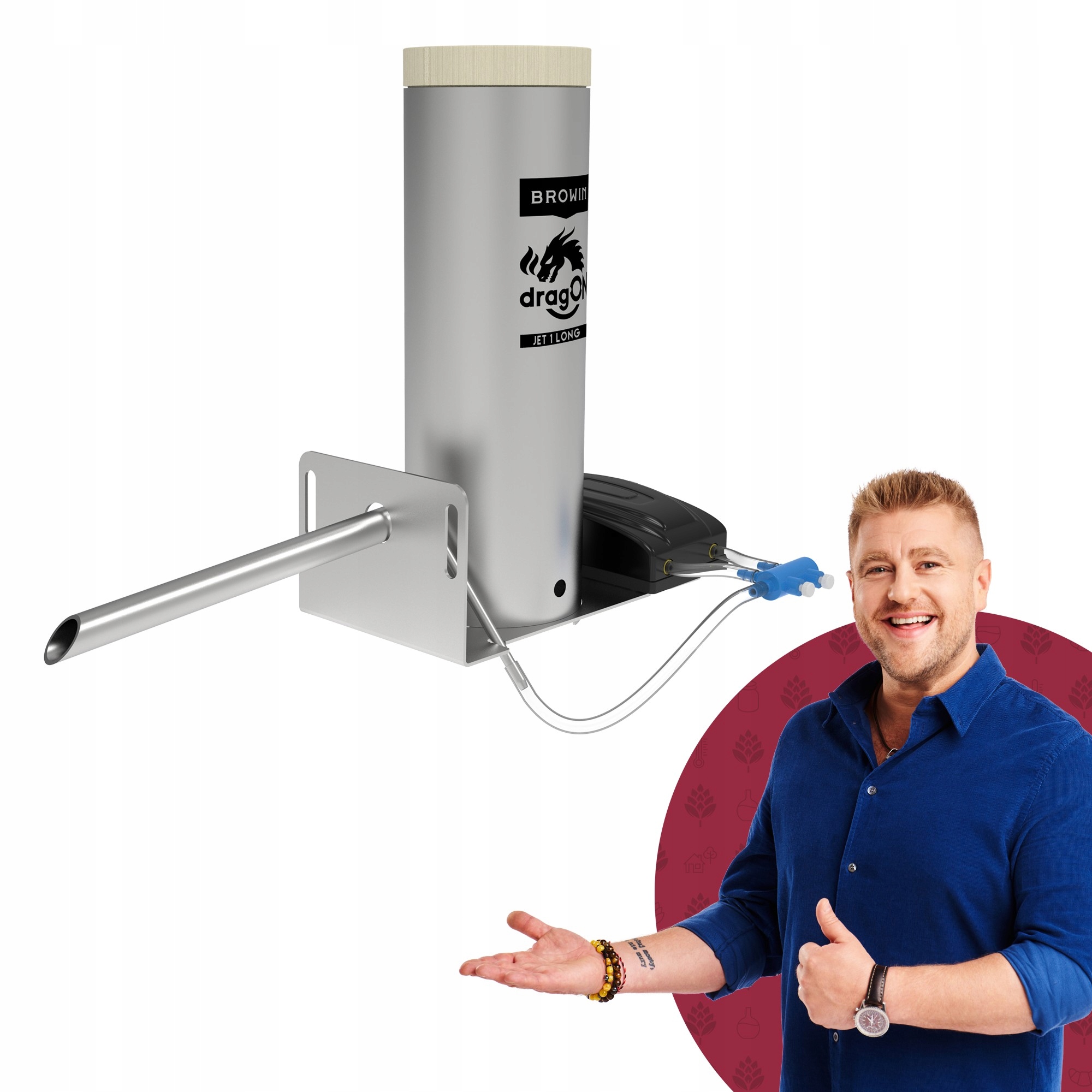 Generátor dymu dragON Jet 1 Long s elektrickou pumpou Browin