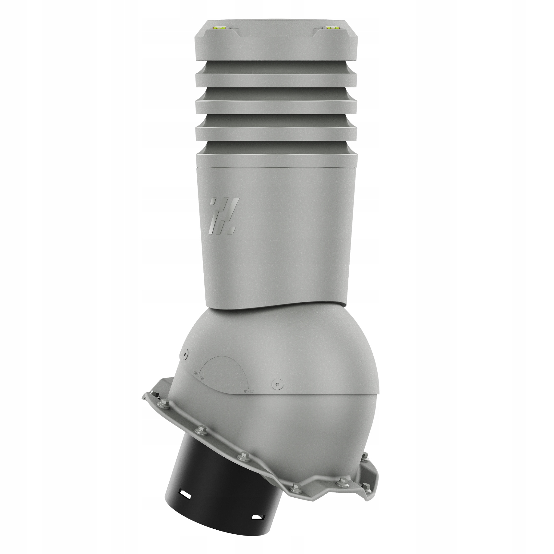 Ecoline Větrací komín fi150 Trapézový T14 Grafit Metalic 9007