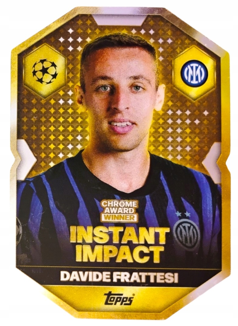 Topps Match Attax 2025-2026 Chrome Award Winner CA13 Davide Frattesi Inter