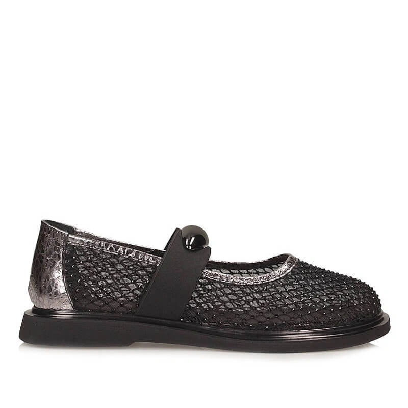 Dámské polobotky Boccato G 019 475 628-620-567 černé, děrované, kožené