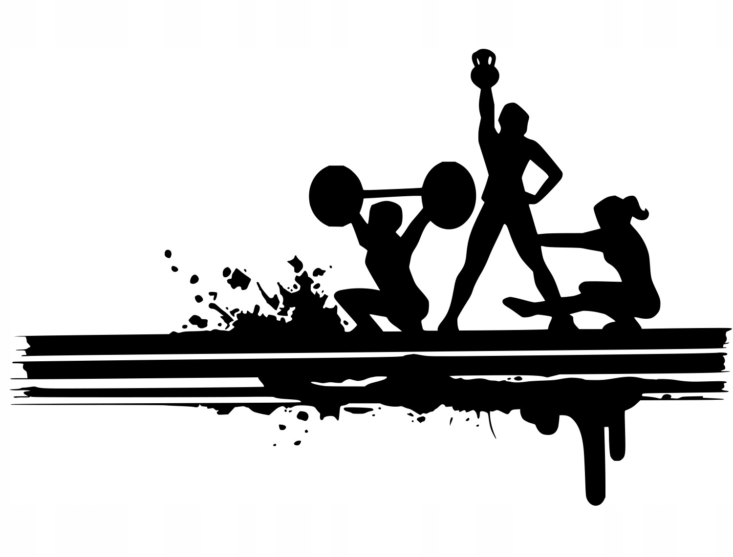 

Naklejka na ścianę Motyw Siłownia Fitness 94x148cm