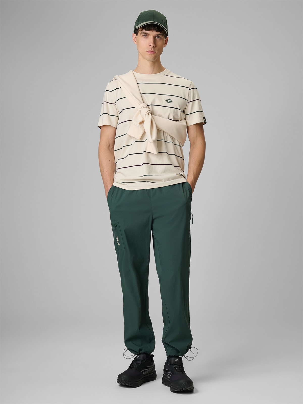 4F Pánské Zelené Ripstopové Trekové Kalhoty XXL