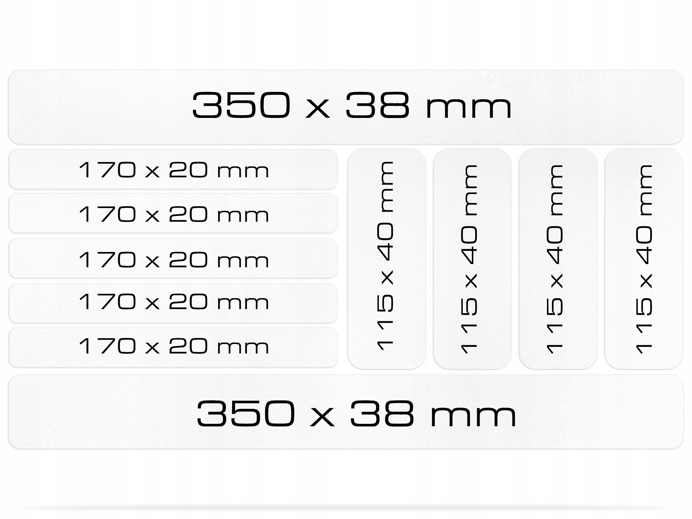 

Zestaw 11 szt. naklejek ochronnych na rower ZF1.0