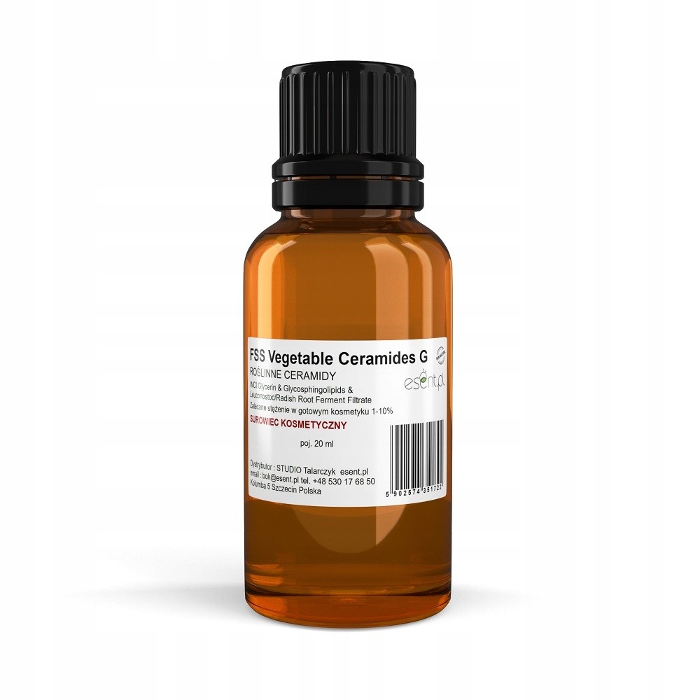 Ceramidy roślinne, surowiec kosmetyczny, 20ml, Esent