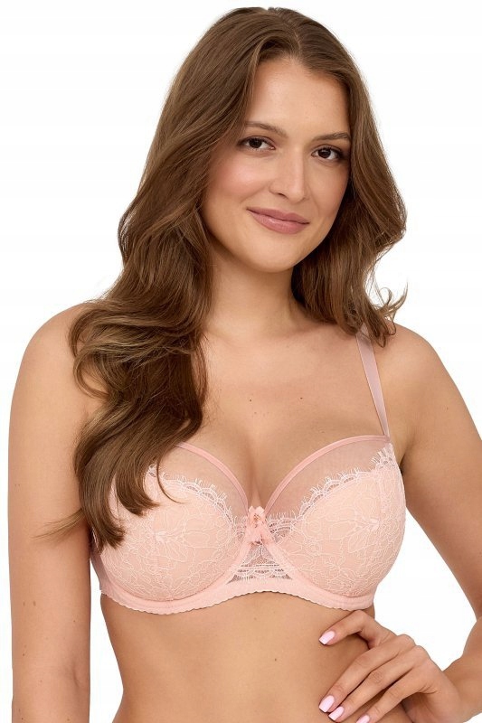Podprsenka pohodlná semi soft Taro Amoure 2221 apricot plus meruňková 75E