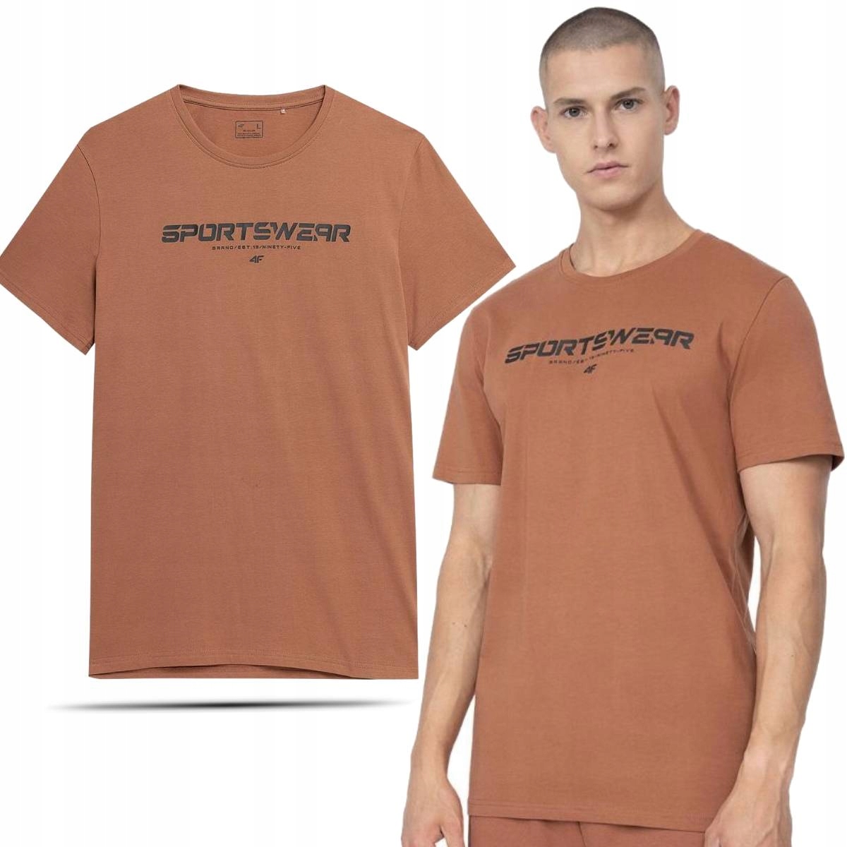 

4F Koszulka Męska Do Biegania Ćwiczeń T-shirt
