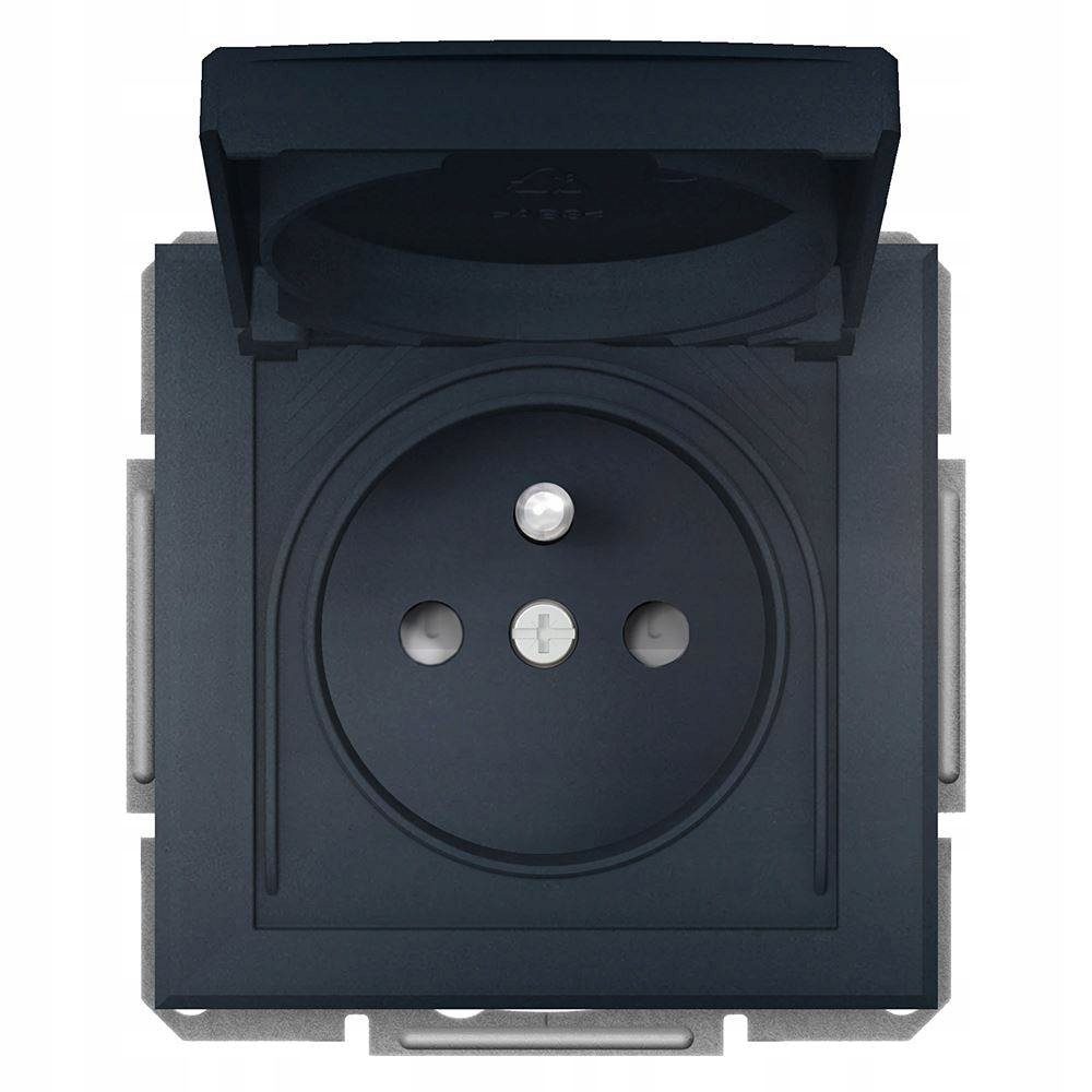 SCHNEIDER ASFORA GNIAZDO BRYZGOSZCZELNE ANTRACYT