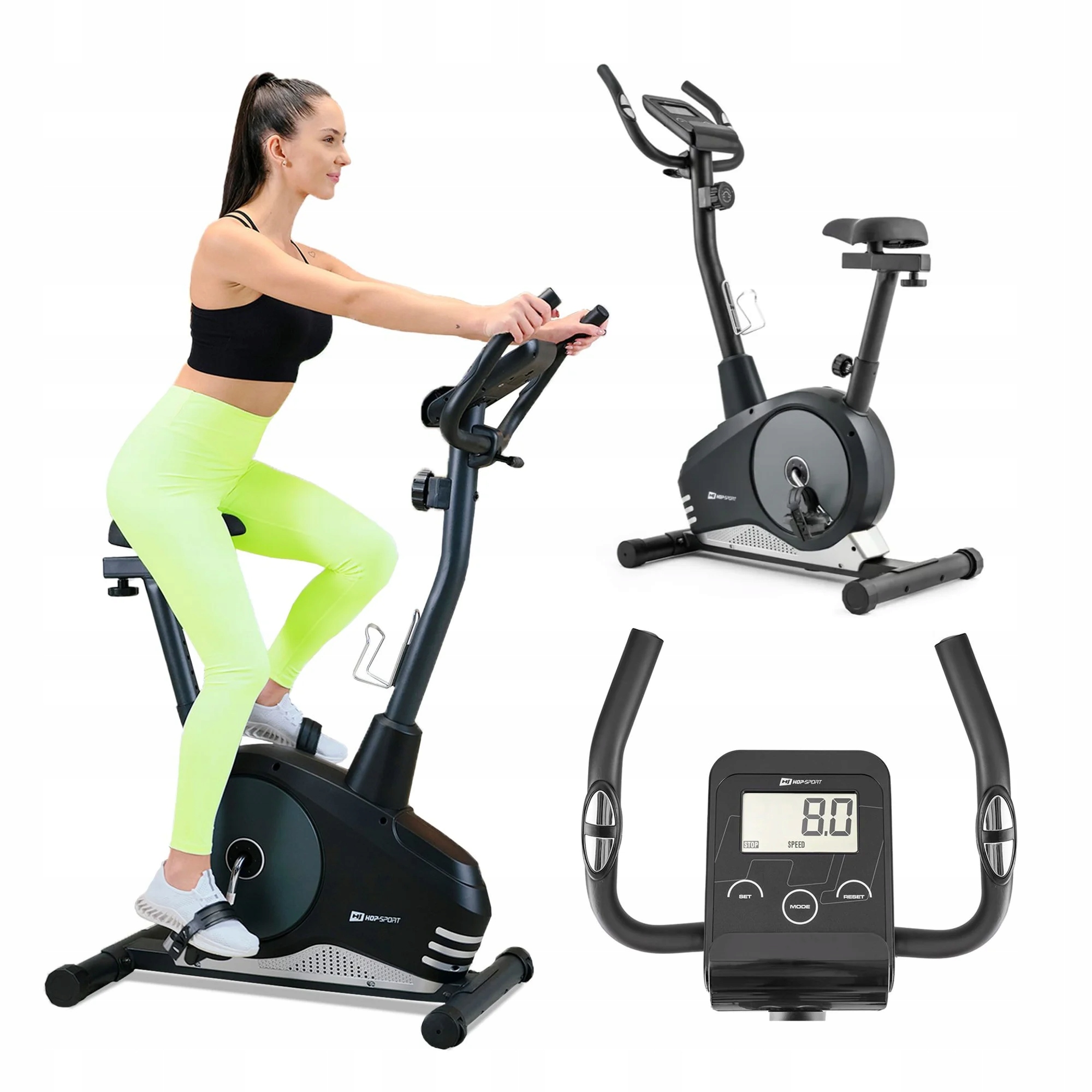 Rower Stacjonarny Magnetyczny Rowerek Treningowy do Ćwiczeń Koło 9kg