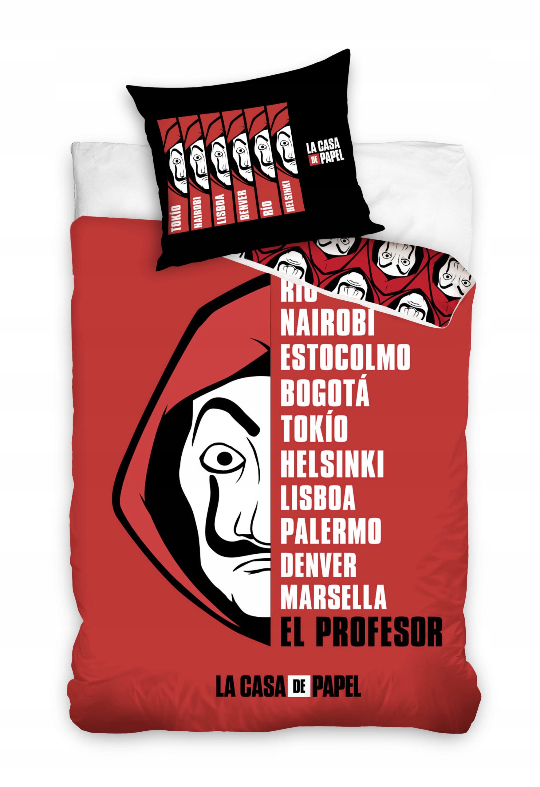 

Pościel 140x200 Dom Z Papieru El Profesor Tokio