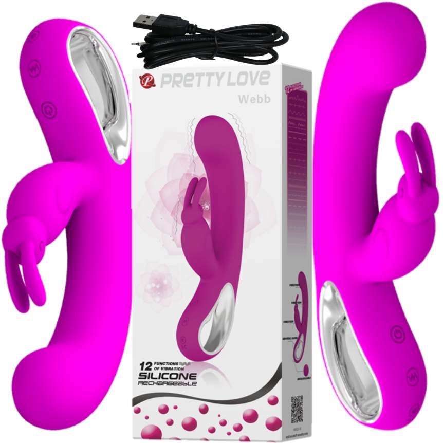 

Wibrator Króliczek Wielofunkcyjny Pretty Love Webb