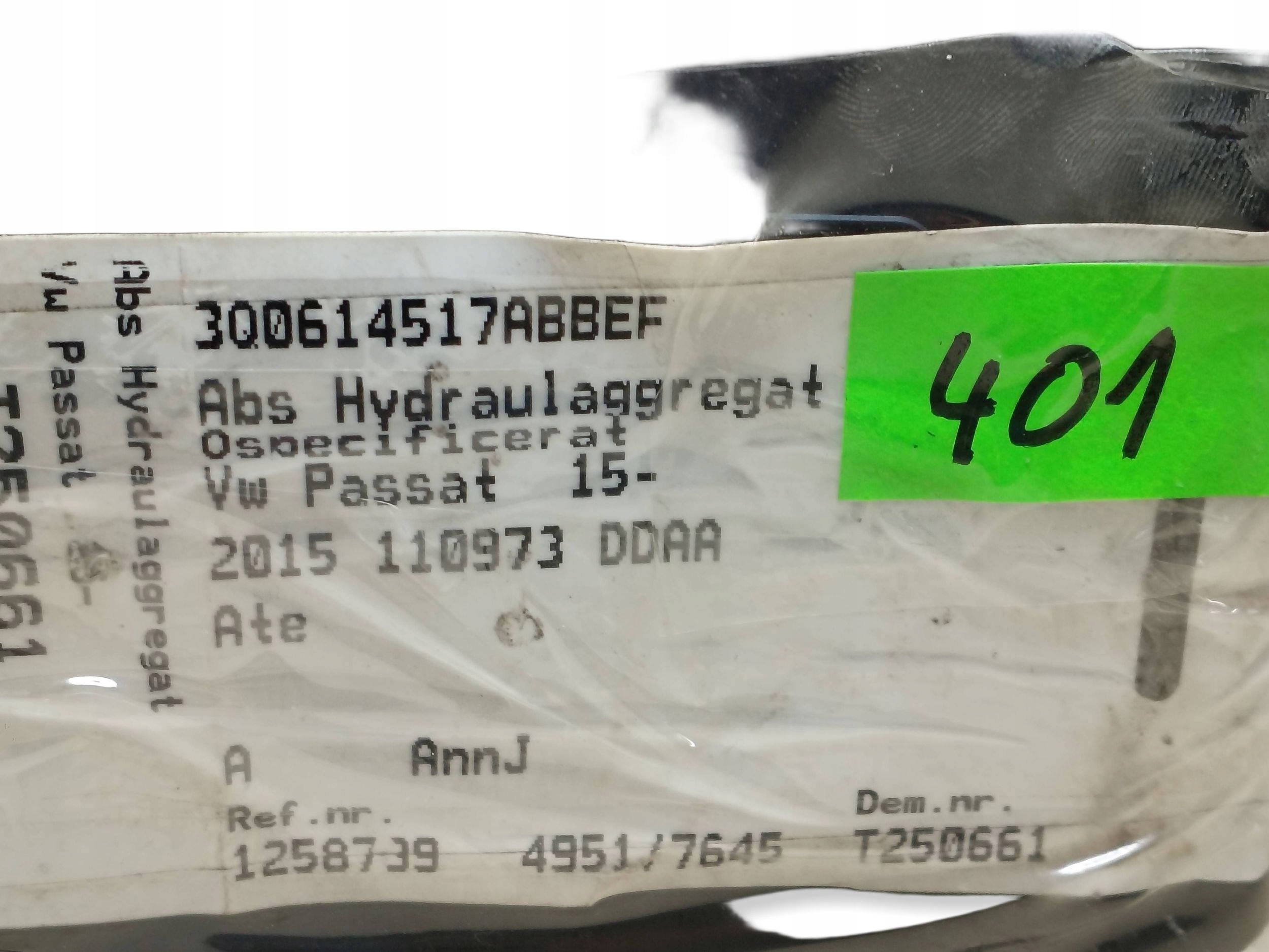 Pompa ABS SKODA PASSAT 3Q0907379R 3Q0614517R