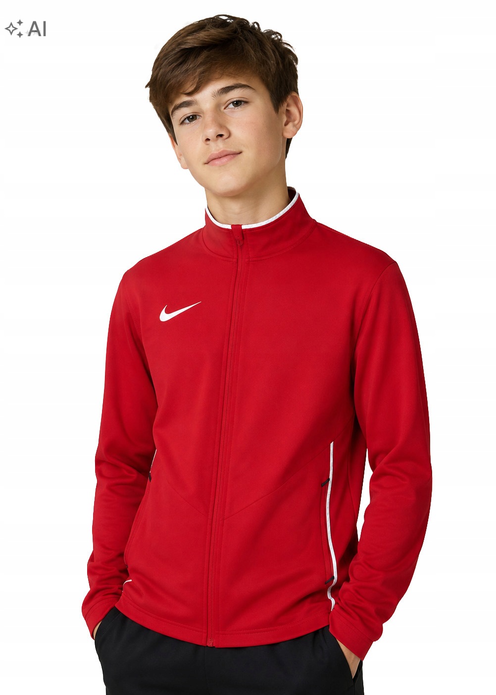 Bluza Dziecięca Nike Park 26 Rozpinana Dri-FIT Sportowa Czerwona L