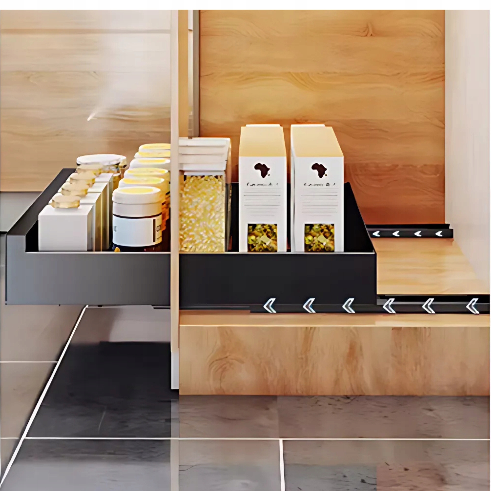 PÓŁKA ORGANIZER KUCHENNY CARGO WYSUWANY METAL SZUFLADA DO SZAFKI 35 CM Kod producenta ORGANIZER106