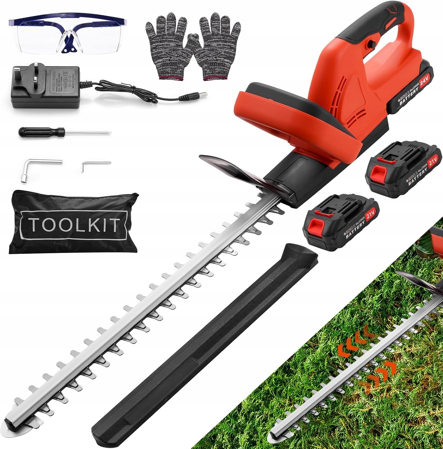 Elektrické Nůžky Na Živý Plot Keřů Větví Zahradní nůžky 86 cm 3000 ot/min