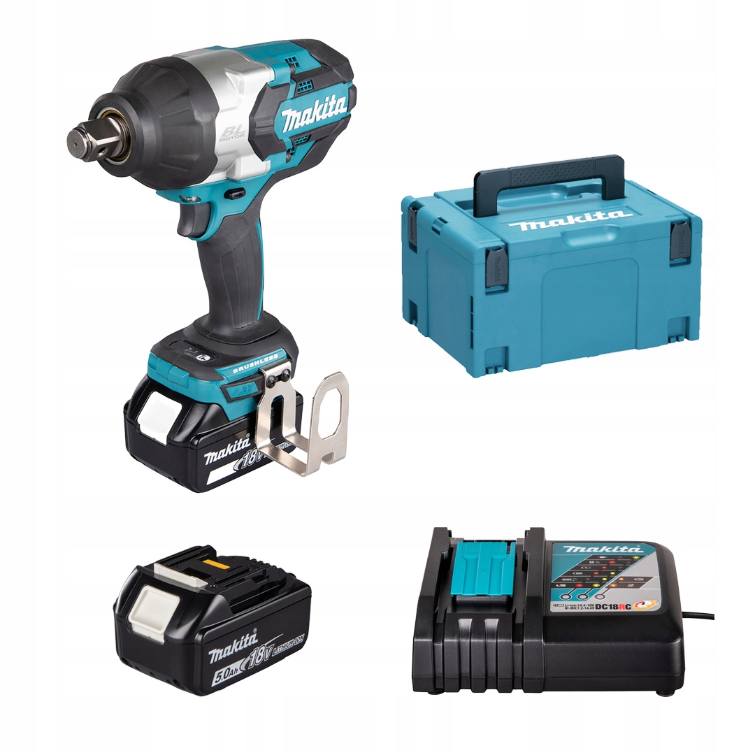 Rázový uťahovák 18V 3/4" 2x5Ah 1250Nm Makita DTW1001RTJ