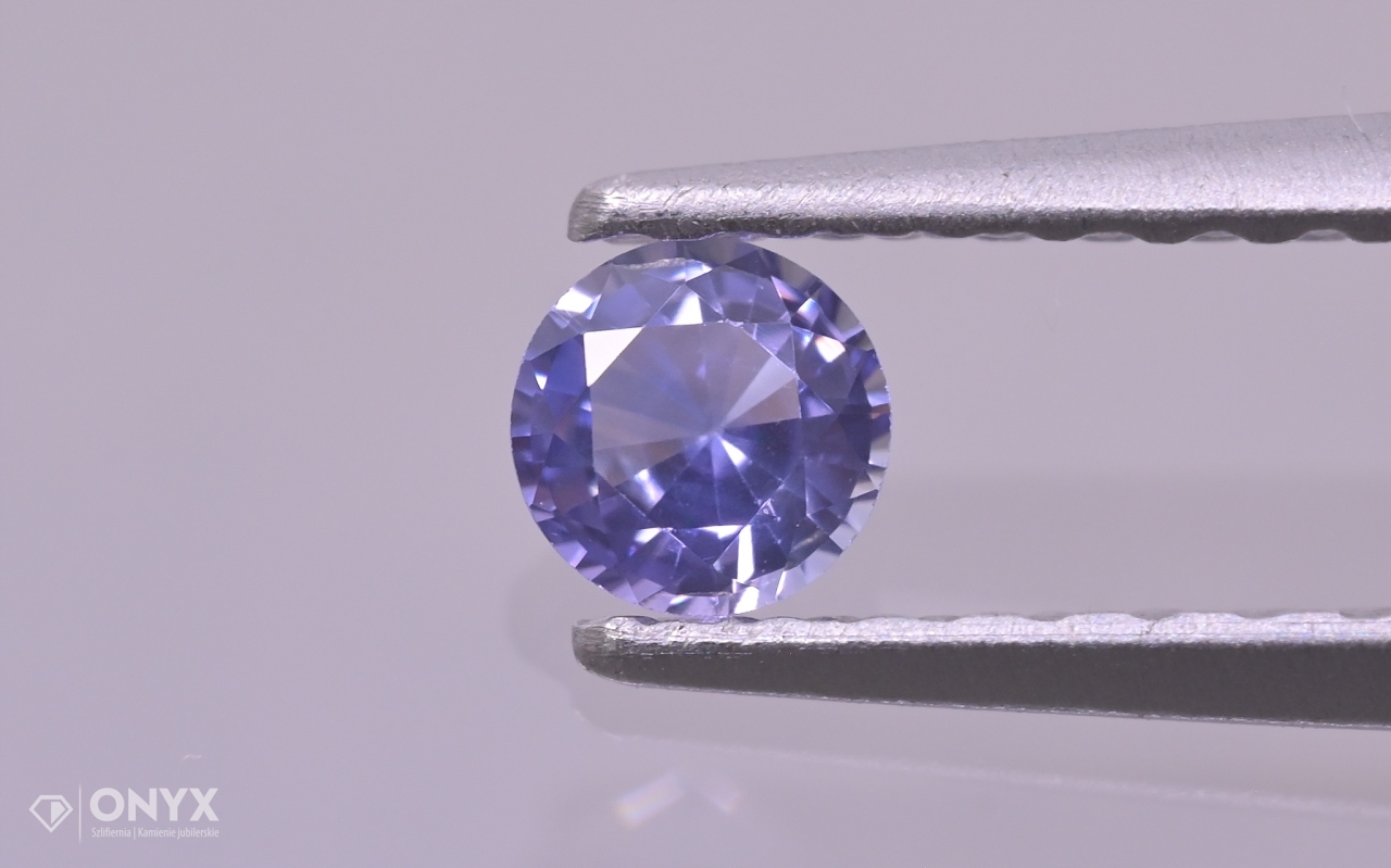 Fazetovaný safír kulatý fi 3 mm