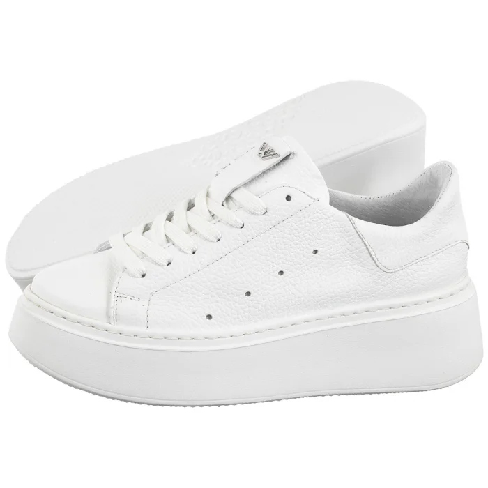 Dámské sportovní boty Polobotky Tenisky Wojas Bílá kůže 46285-59