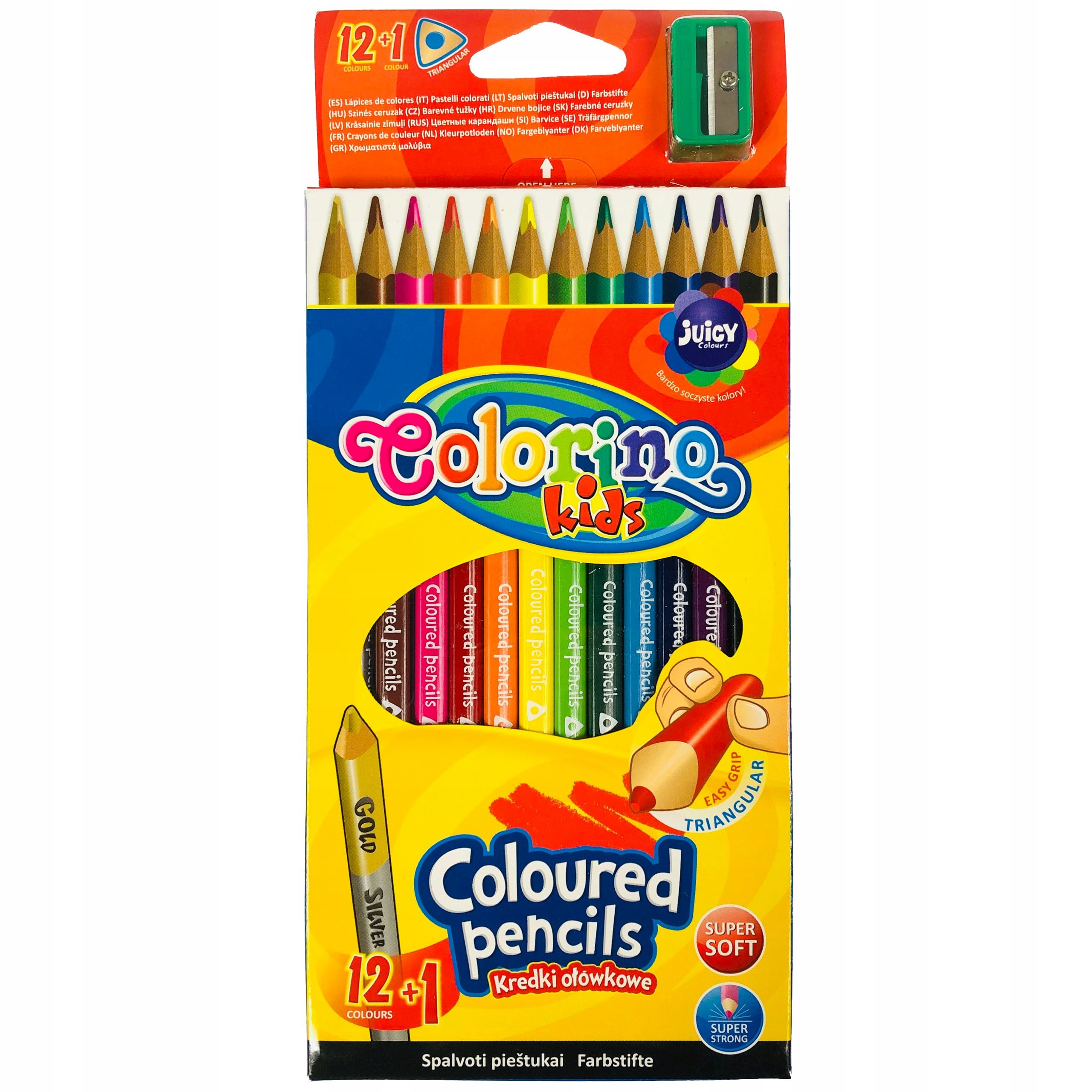 

Colorino School Kredki Ołówkowe Z Temperówką 12kol