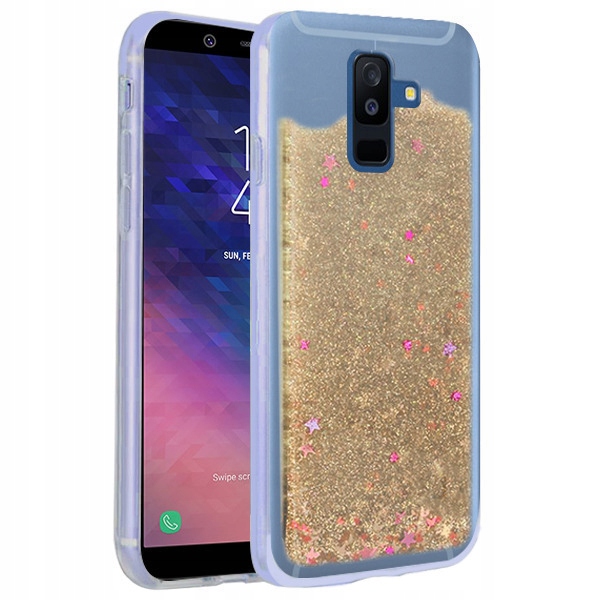 

Etui Do Sam Galaxy A6 Plus 2018 Gwiazdki Brokat