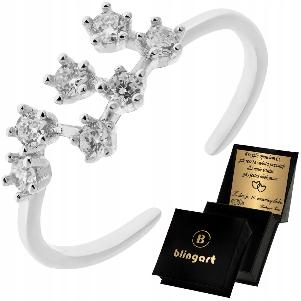 Srebrny pierścionek znak zodiaku BYK srebro 925