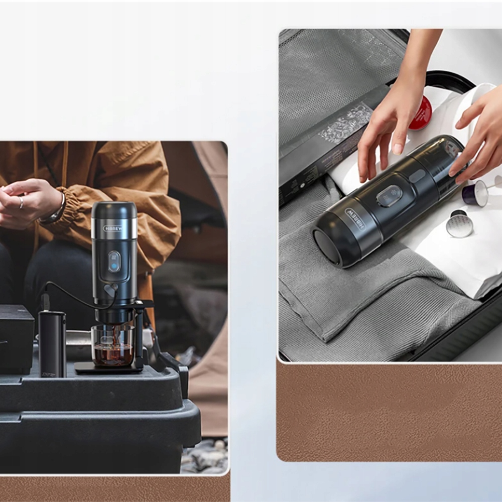 Przenośny Ciśnieniowy Ekspres Do Kawy HiBREW H4A 3w1 15 bar Wbudowany młynek brak informacji