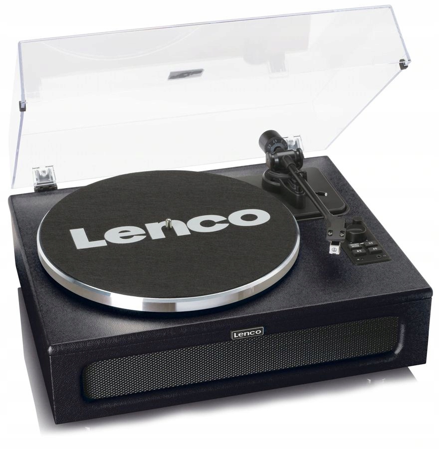 Gramofón Lenco LS-430BK Aux 4 Reproduktory Drevo Bt Audio-technica