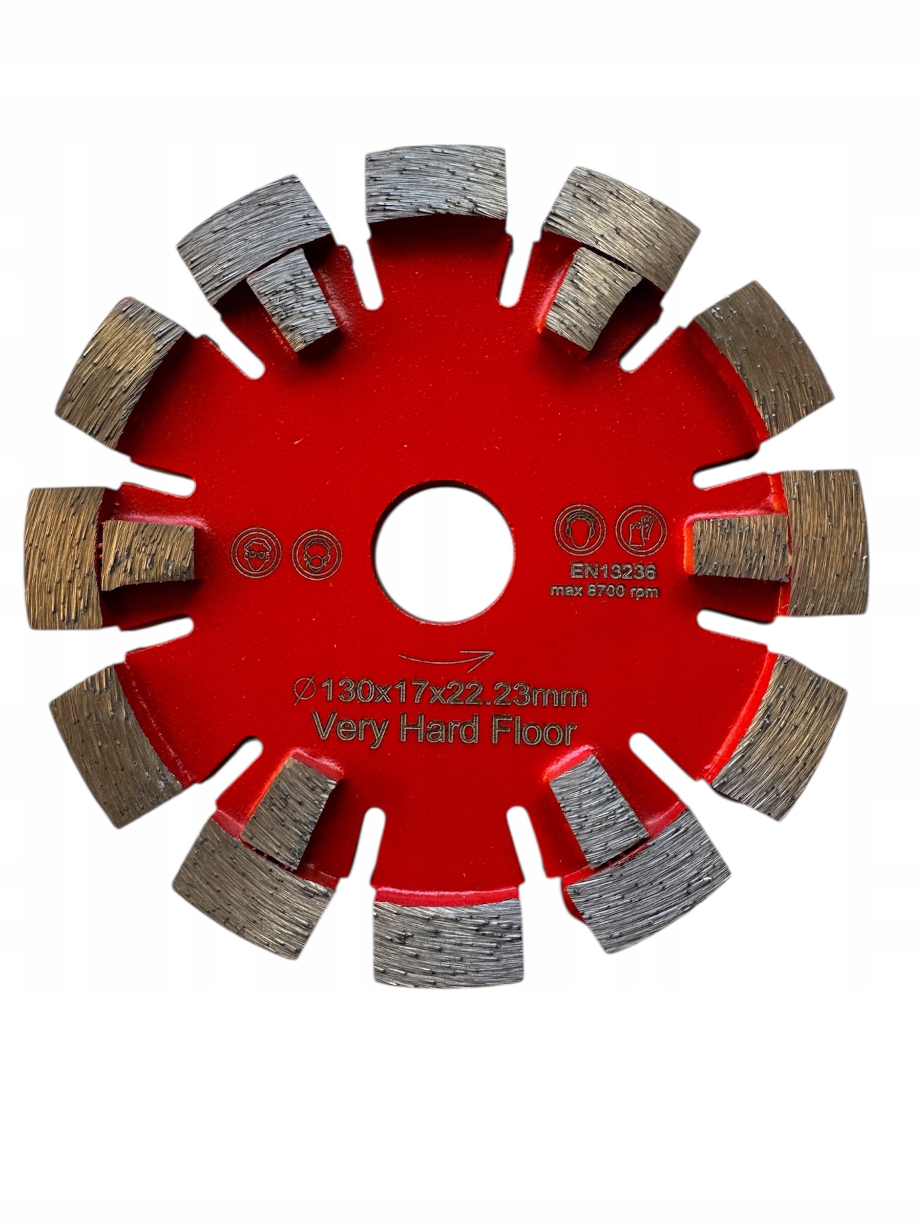 Diamantová fréza pro podlahové vytápění, tvrdý beton 130xH12xT17x22,2