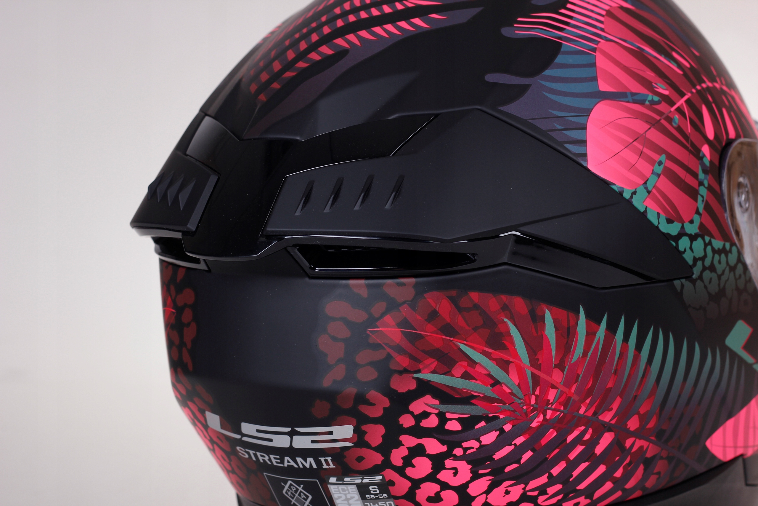 KASK MOTOCYKLOWY LS2 FF808 STREAM II system Pinlock blenda Jungle Pink Rodzaj lakieru matowy