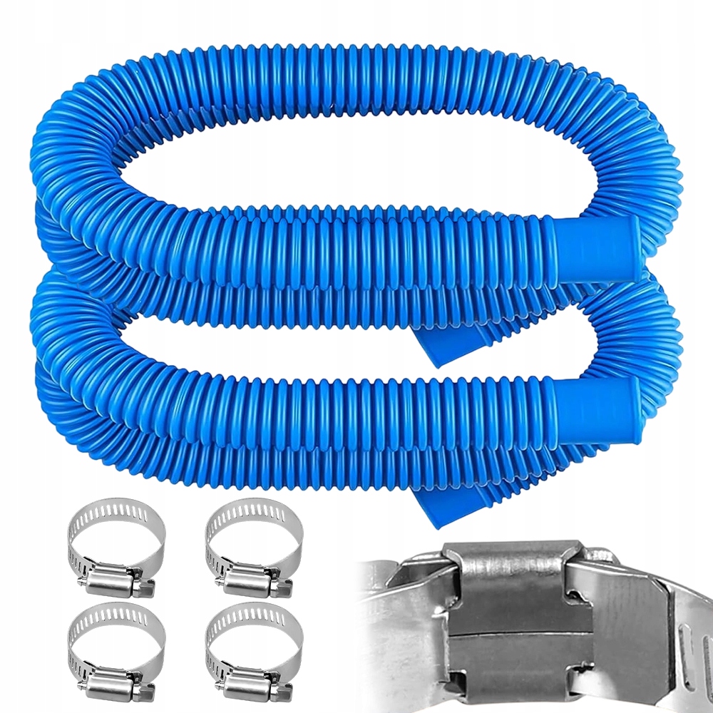 Hadice Pro Bazénové Čerpadlo Intex 32 MM Trubka Pro Bazénové Čerpadlo 1.5 Metrů S Objímkami