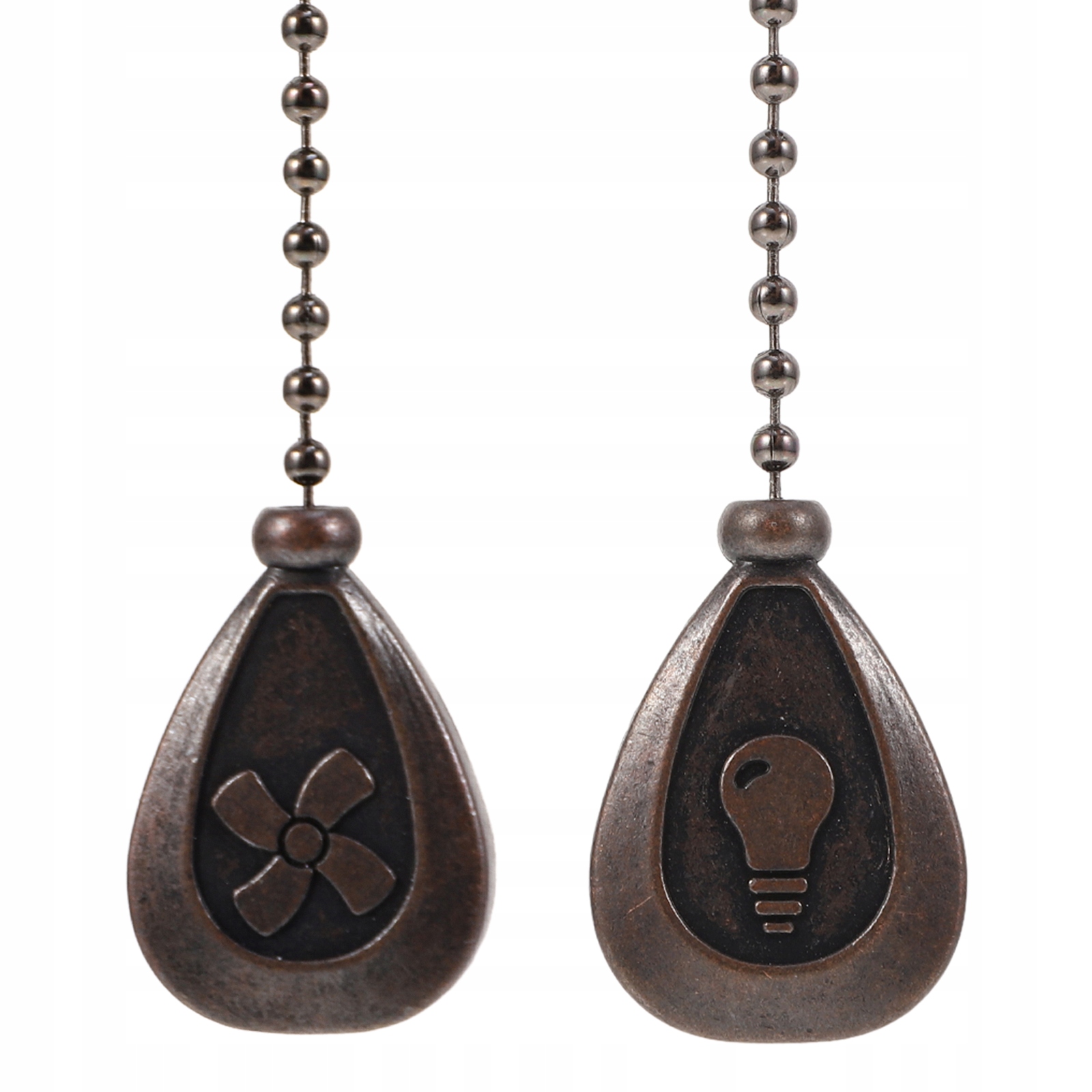 Żyrandol przedłużający z łańcuszkiem i wiszącym wentylatorem