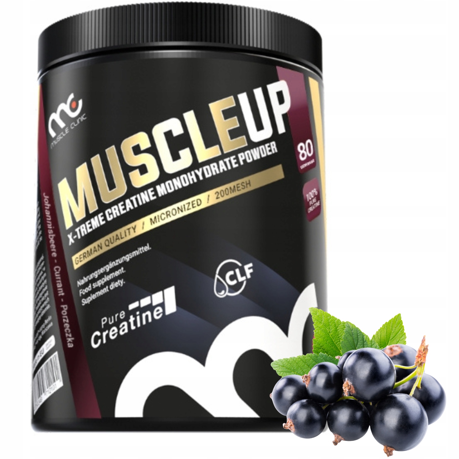 Muscle Clinic Muscle Up 400G Monohydrát kreatinu Rybíz