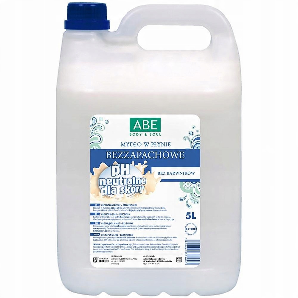 

Mydło w płynie Abe bezzapachowe 5l