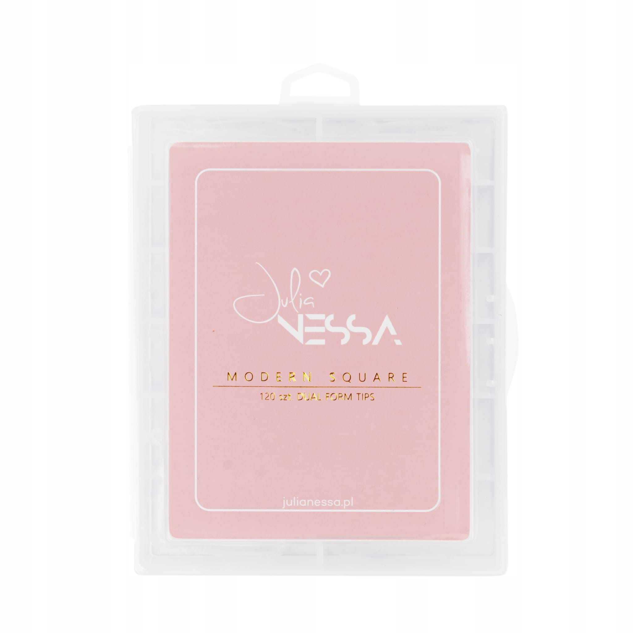 Górne formy do paznokci Julia Nessa Modern Square 120szt.