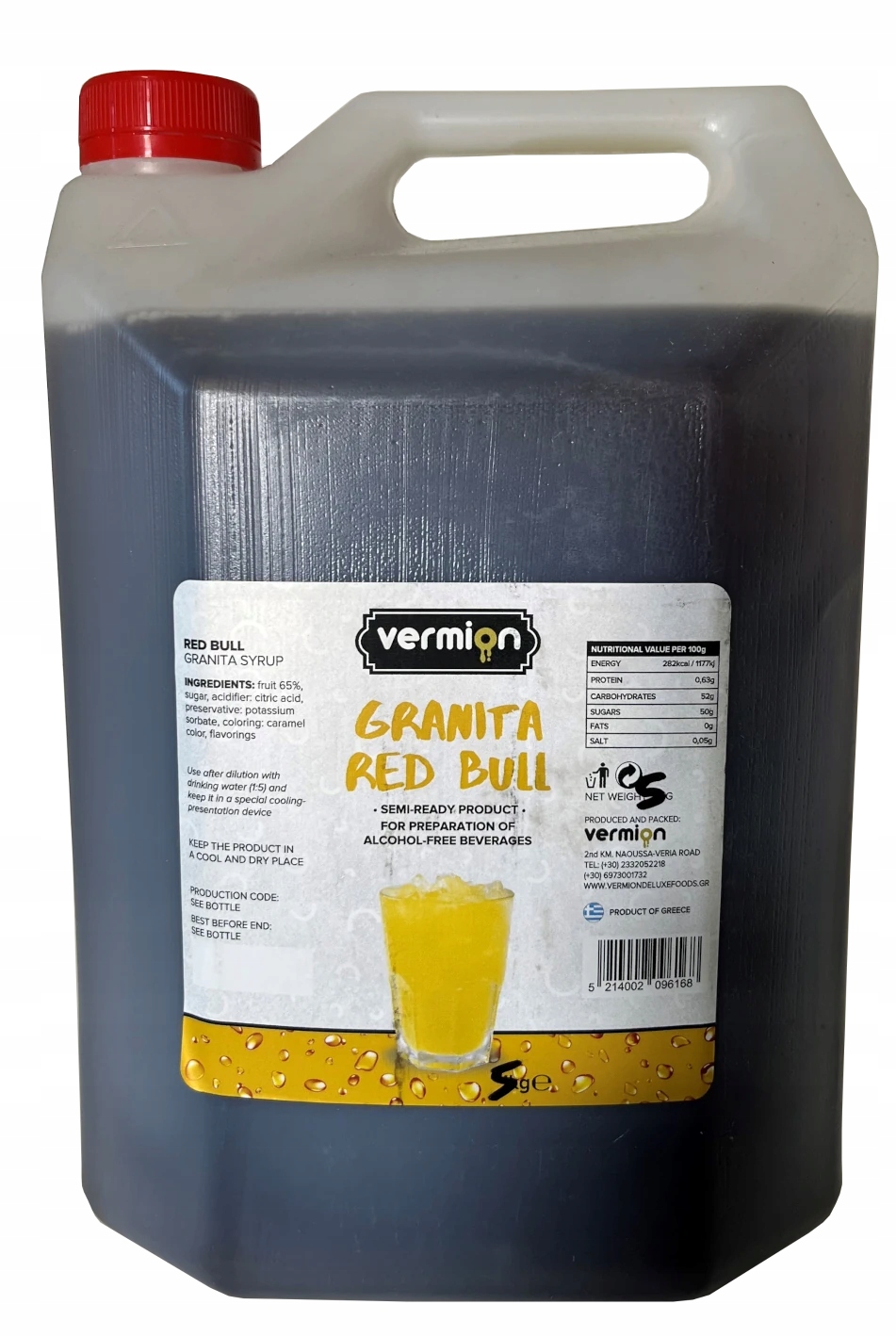 Levně Granita Rb sirup koncentrát Vermion Deluxe Foods Slush 5 kg