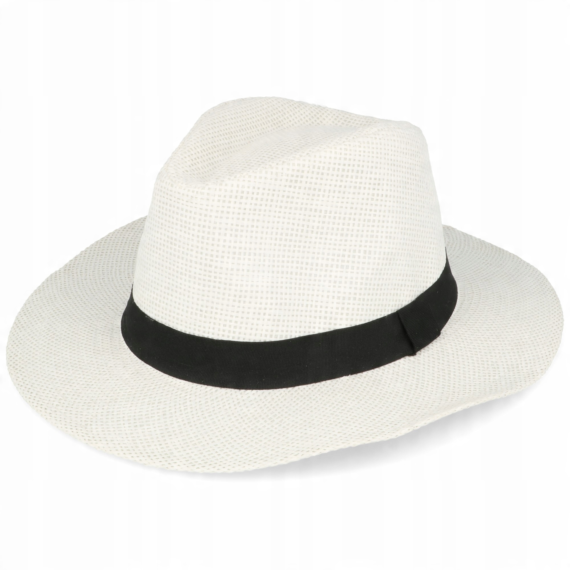 

Kapelusz słomkowy trilby na lato panama fedora