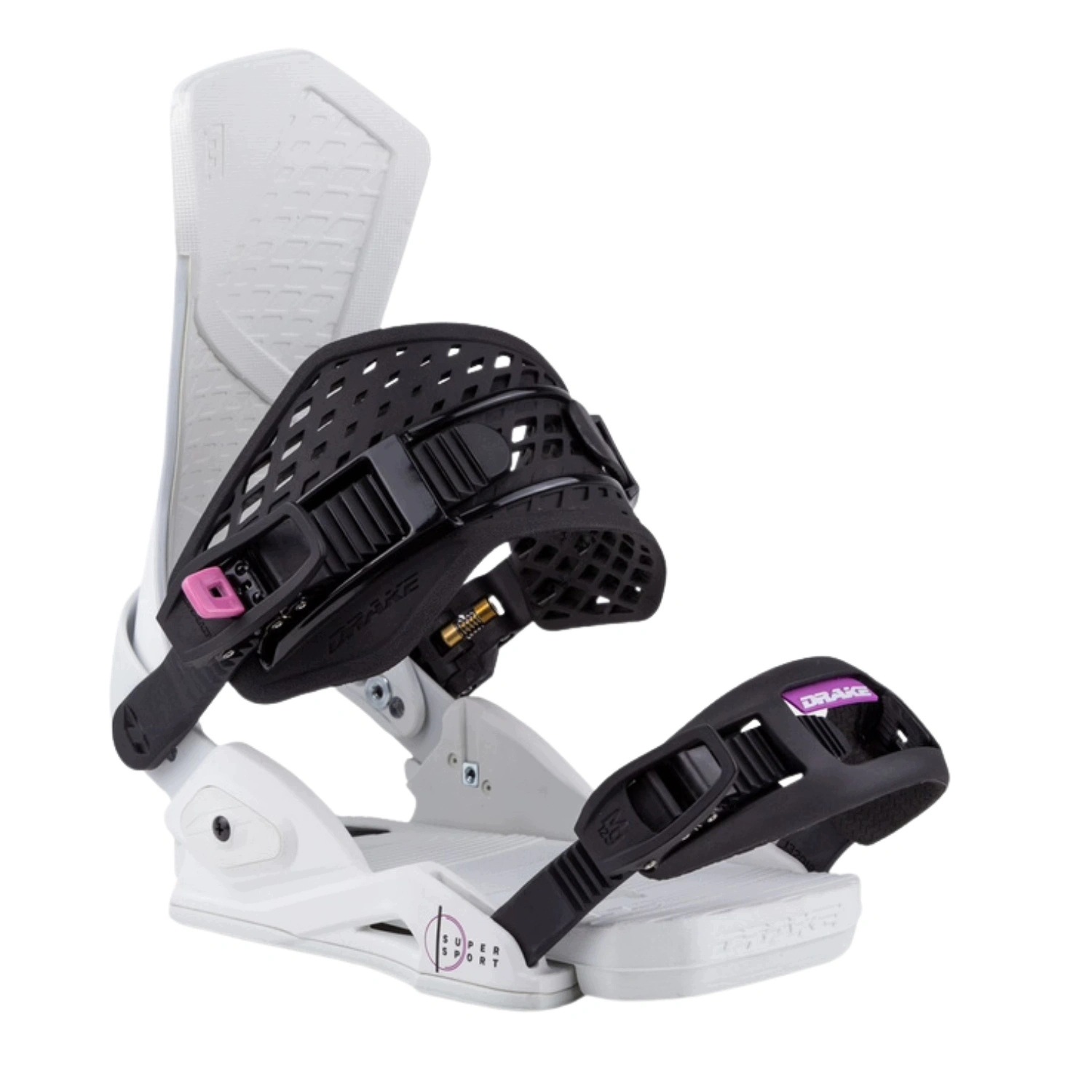 Wiązania snowboardowe damskie Drake SuperSport białe r. S/m 33-38.5