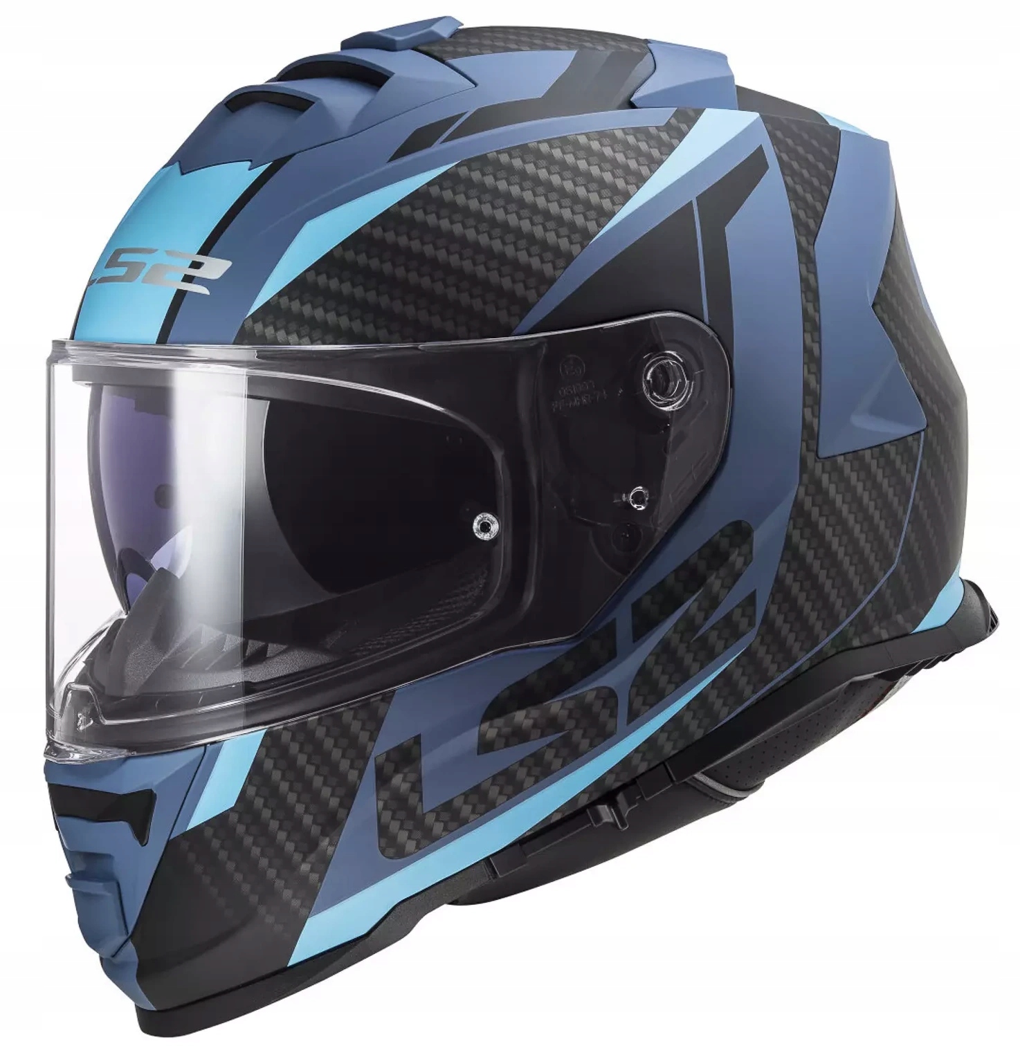 LS2 FF808 Storm II Racer Matt Blue Motocyklová Prilba Integrálna Modrá