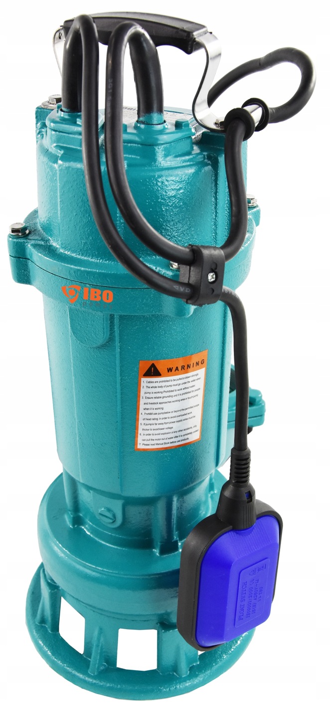 POMPA FURIATKA 1500 DO SZAMBA WODY BRUDNEJ CZYSTEJ ROZDRABNIACZ + WĄŻ 20 M Kod producenta 0A2F-1145E