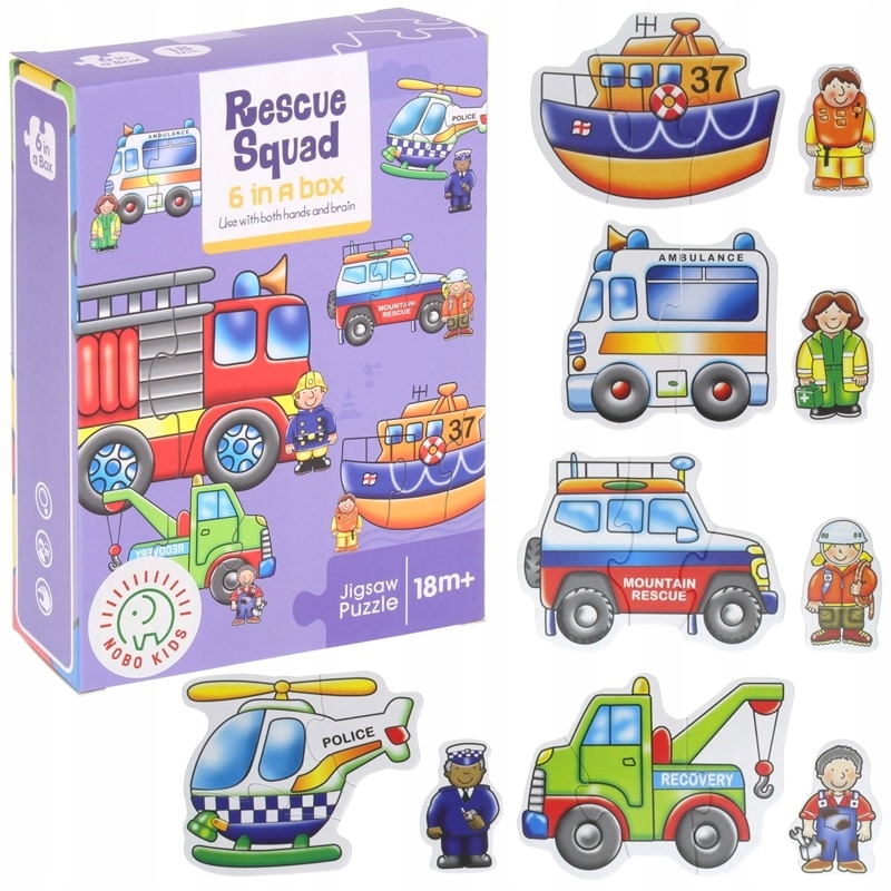 

Puzzle Baby 22 el. Pojazdy Ratunkowe Straż