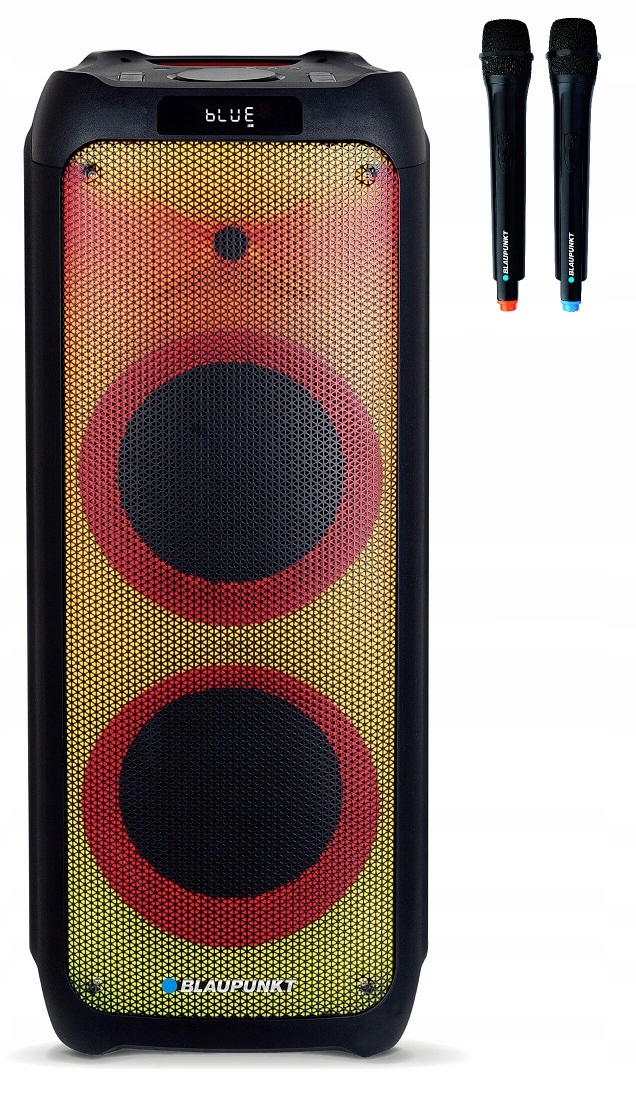 Blaupunkt PB10DB PartyBox přenosný Bluetooth reproduktor a karaoke mikrofon x2