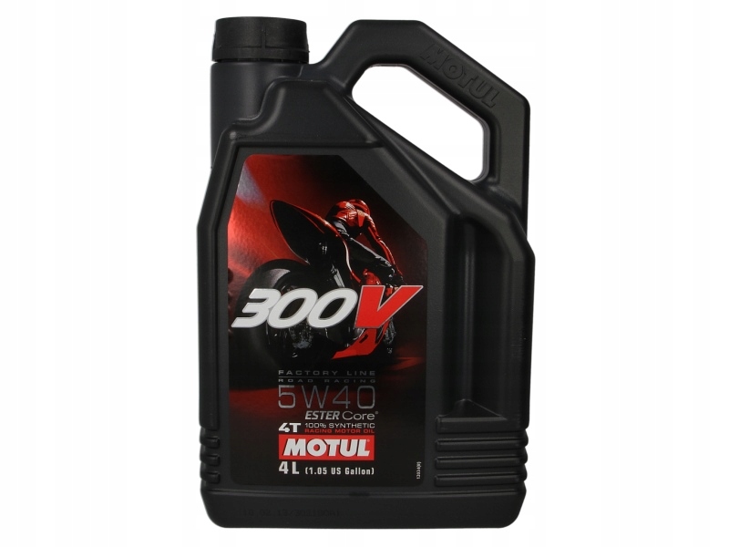 Olej do silników 4T MOTUL 300V Factory Line SAE 5W40 Przewyższa JASO MA2 4L