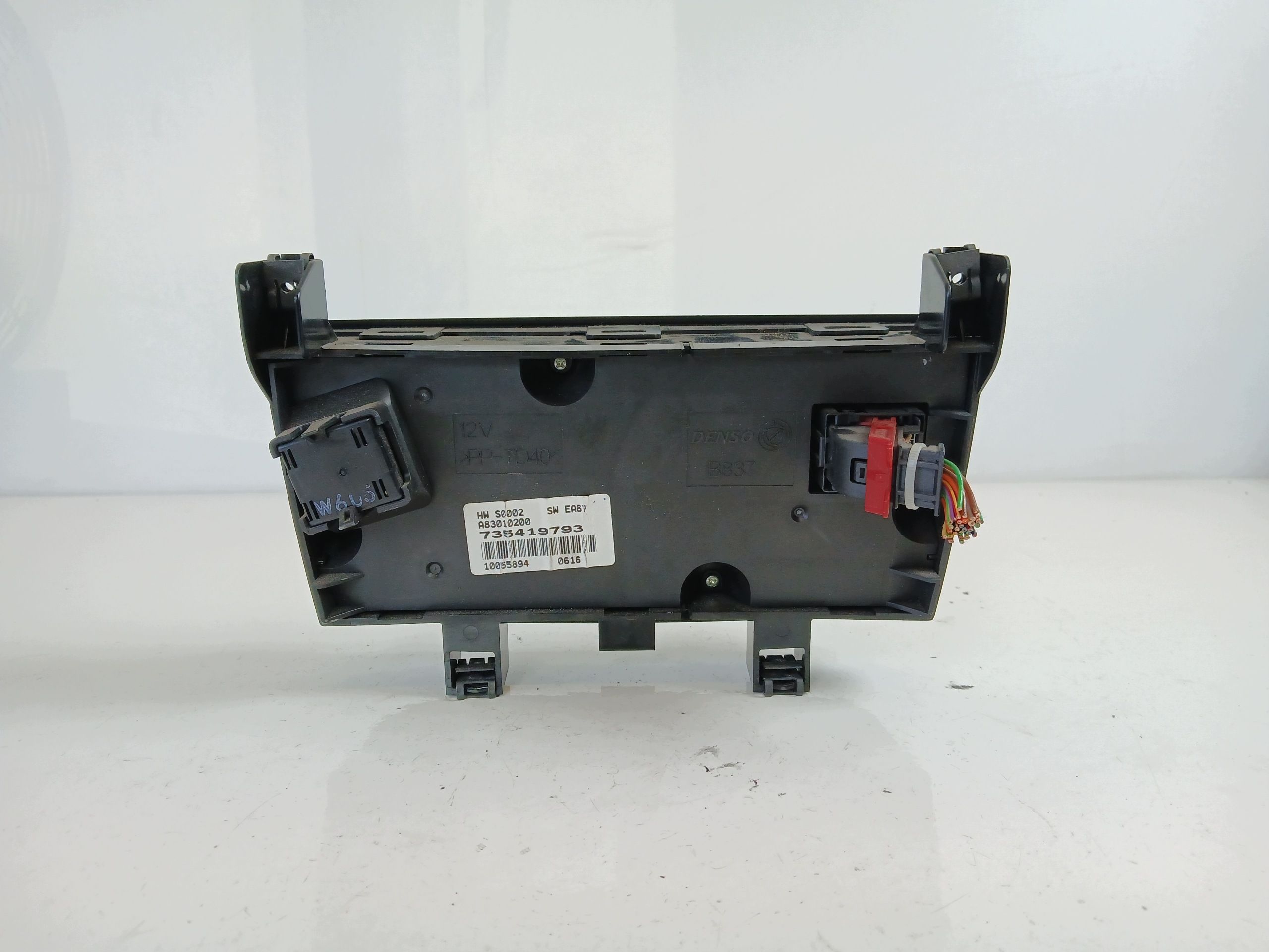 FIAT PUNTO II commande de climatisation alimentation d'air 735419793